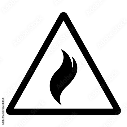No Flammable Symbol Sign, Vector Illustration, Isolate On White Background Label .EPS10