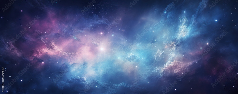 Fototapeta premium Colorful space galaxy cloud nebula. Stary night cosmos. Universe science astronomy. Supernova background wallpaper