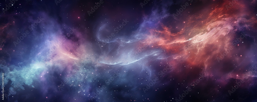 Obraz premium Colorful space galaxy cloud nebula. Stary night cosmos. Universe science astronomy. Supernova background wallpaper