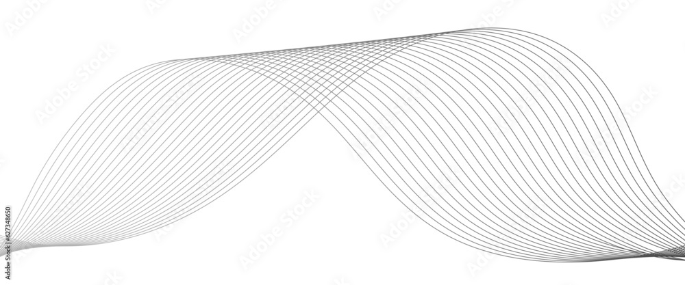 Technology abstract lines on white background. Undulate Grey Wave Swirl, frequency sound wave, twisted curve lines with blend effect. Technology abstract lines on white background. Undulate Grey Wave Swirl, frequency sound wave, twisted curve lines with blend effect.