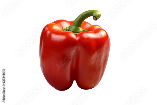 Capsicum. isolated object, transparent background