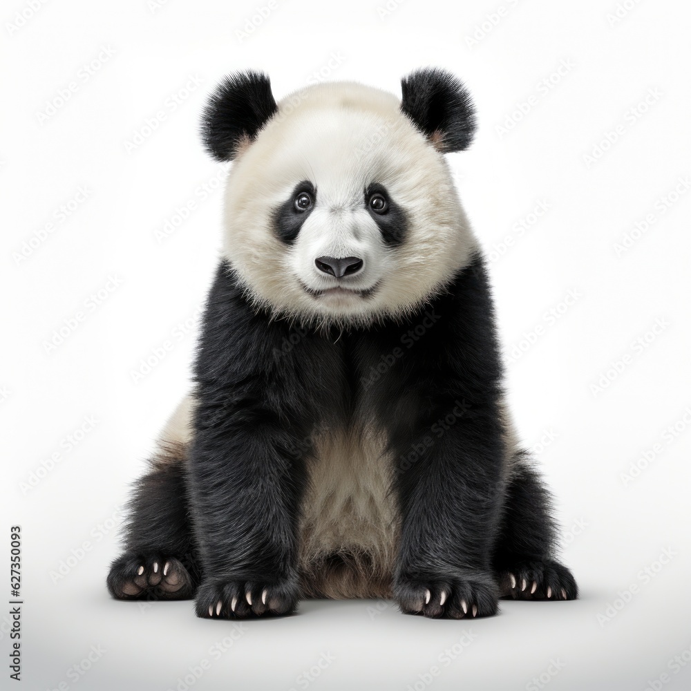 Cute panda bear isolated Cute panda bear isolated