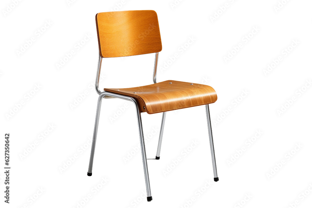 Classroom chair. isolated object, transparent background Classroom chair. isolated object, transparent background