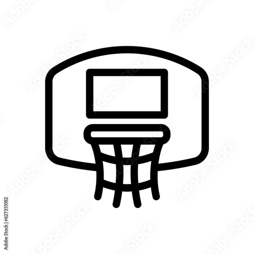 basketball ring icon or logo vector isolated sign symbol suitable for display, website, logo and designer. High quality black style vector icon. Icon design