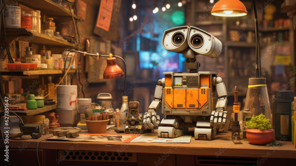 Sweet futuristic AI robot Sweet futuristic AI robot