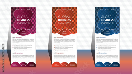 Roll up banner template. layout corporate roll up banner signage standee template. professional corporate roll up banner design. business roll up banner design. roll up banner design.