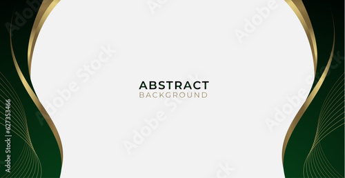 Luxury premium royal green and gold, background. Modern luxury and elegant design. Vector template	

