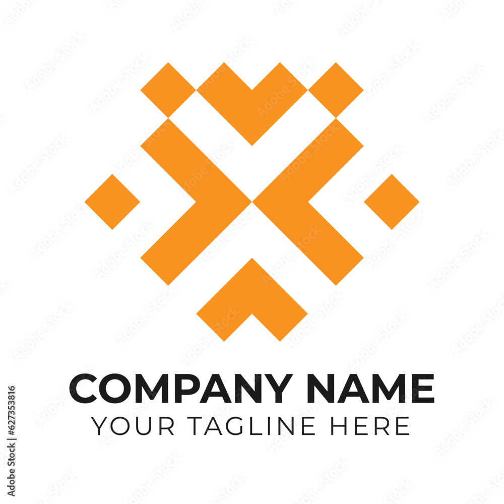 Obraz premium Professional modern abstract monogram minimalist business logo design template