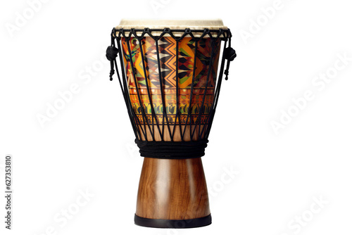 Foto Djembe drum. isolated object, transparent background