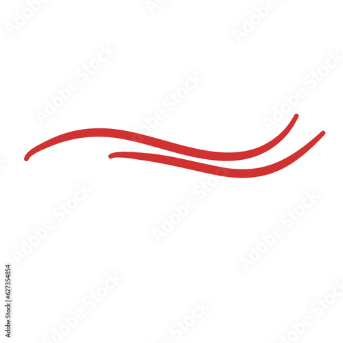 Red Swirls Swoosh Vector