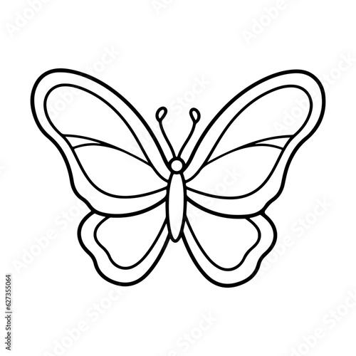 butterfly silhouette illustration, butterfly icon.