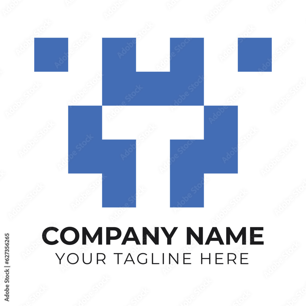 Obraz premium Creative abstract monogram minimalist business logo design template