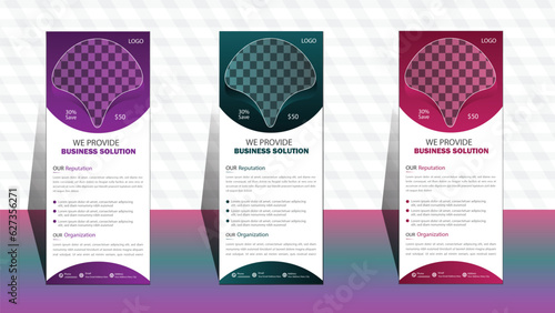 modern design template for business.  Roll up banner template. layout corporate roll up banner signage standee template. professional corporate roll up banner design. business roll up banner design.