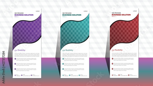 modern infographics banner.  Roll up banner template. layout corporate roll up banner signage standee template. professional corporate roll up banner design. business roll up banner design. roll up 