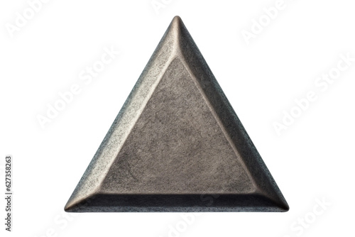 Isosceles triangle. isolated object, transparent background
