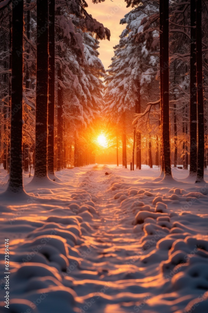 Natural Winter Forest Wallpaper Natural Winter Forest Wallpaper