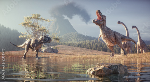 3d render dinosaur.