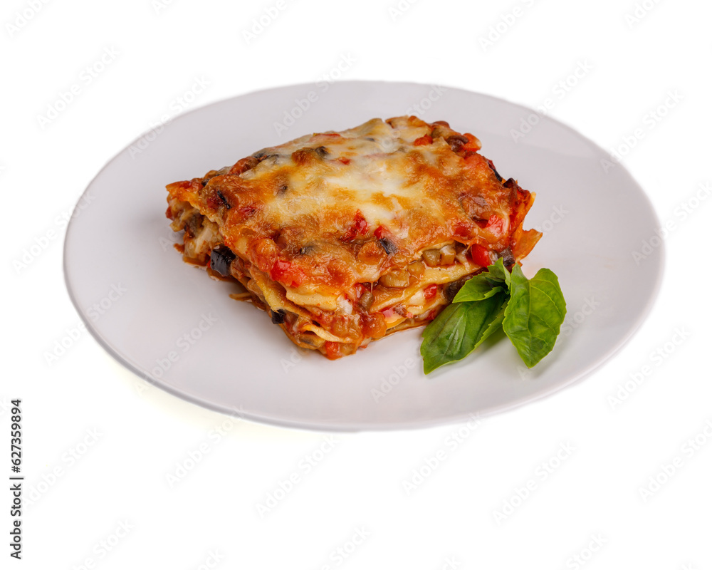 lasagne on plate on white background for restaurant menu 1 lasagne on plate on white background for restaurant menu 1