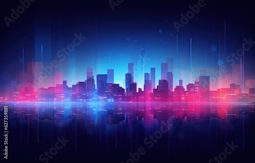 Abstract purple music background