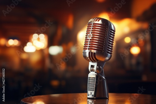 Fotografia Music background with microphone