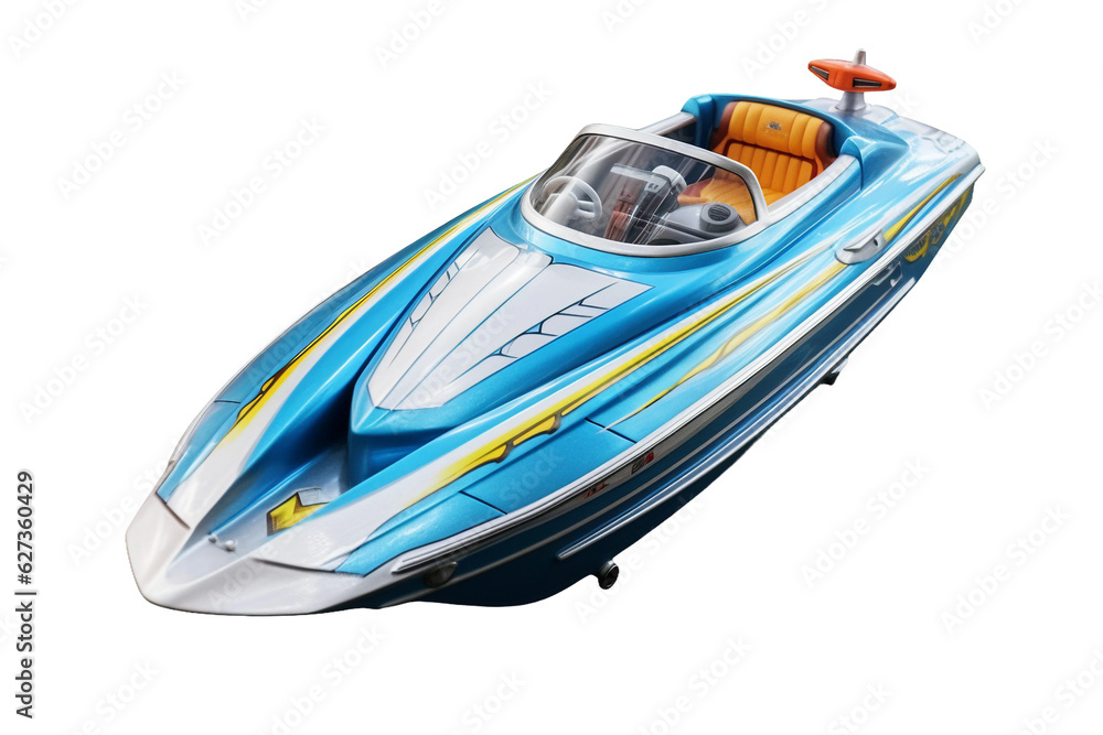 Jet boat. isolated object, transparent background Jet boat. isolated object, transparent background