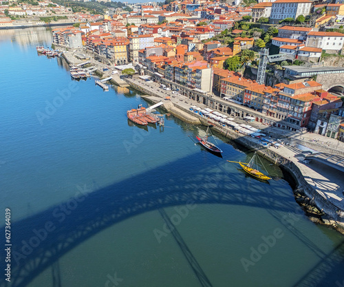 Porto Old Town bridge reflection photo