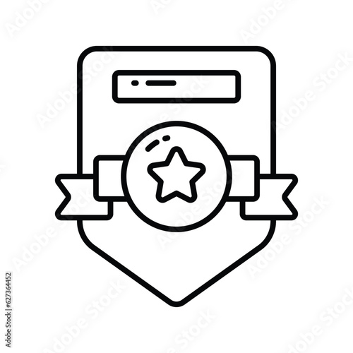 Check this creatively designed vector of certificate in trendy style, premium icon