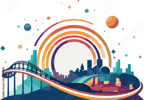 amusement park illustration