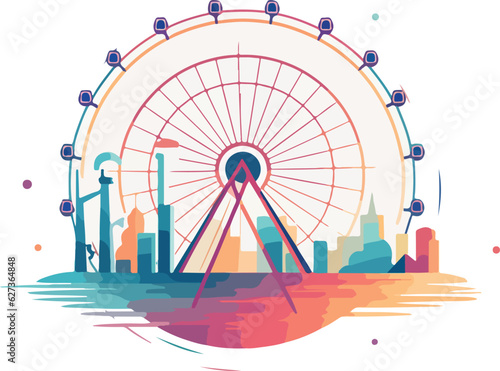 ferris wheel illustration