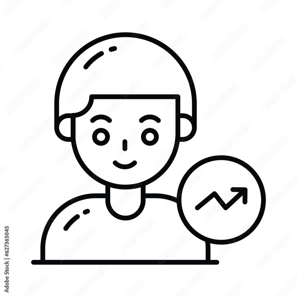 Data scientist vector design isolated on white background, premium icon Data scientist vector design isolated on white background, premium icon