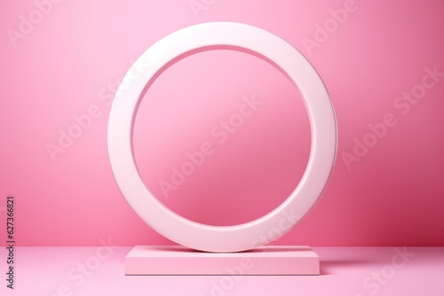 Empty pink frame