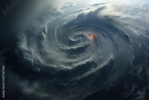 Hurricane from space generative ai