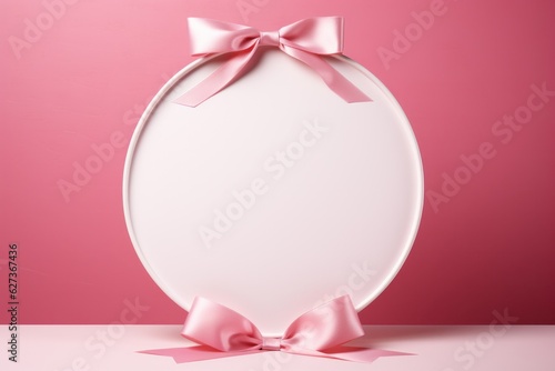 Empty pink frame