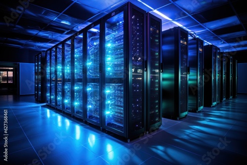 Server room in data centre