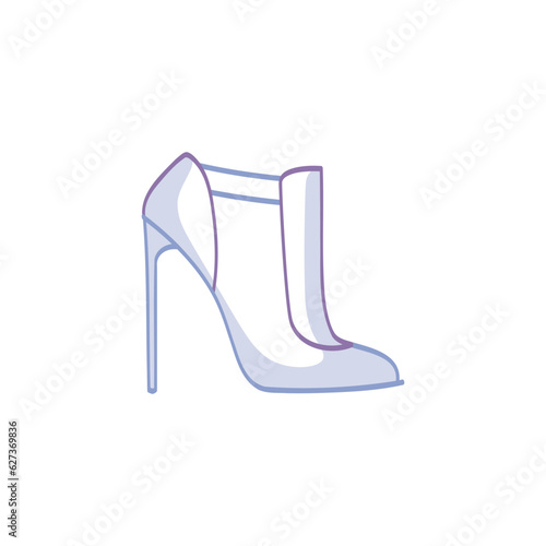 Women's shoes. Clothing stroke icon. Vector illustration EPS10