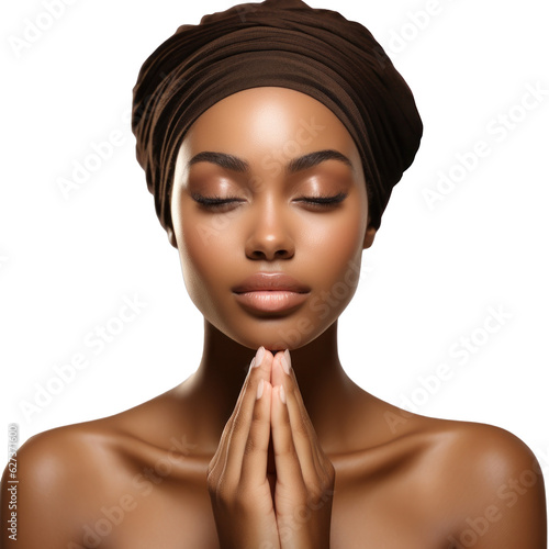 Beauty woman isolated. Skincare concept