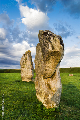 Ancient stomes, Avebury, England photo