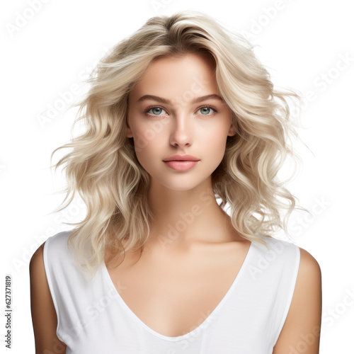 Beautiful blondie girl portrait