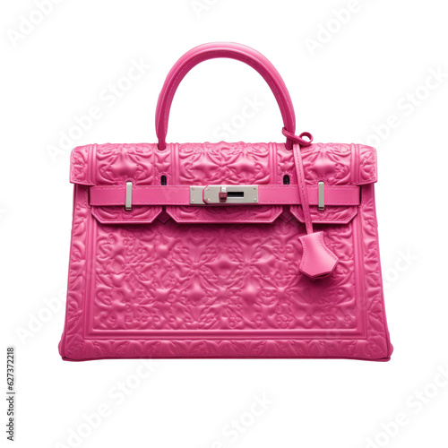 Pink girly bag isolated