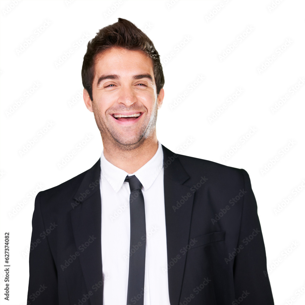 Business man, laughing and portrait of model on a transparent background for fashion and style. Professional male person isolated in studio for comic png design to laugh at funny meme or joke Business man, laughing and portrait of model on a transparent background for fashion and style. Professional male person isolated in studio for comic png design to laugh at funny meme or joke