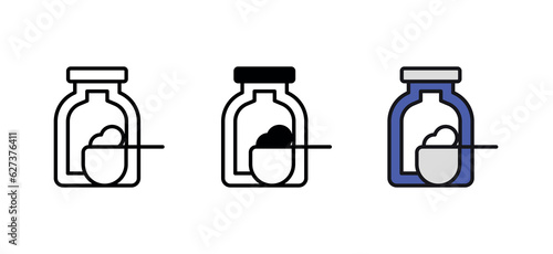 Supplements icon design with white background stock illustration