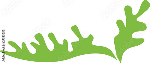 Green leaf for decoration and design.
