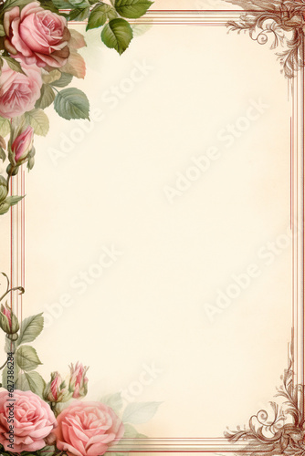 vintage background with roses © jatuporn_apple