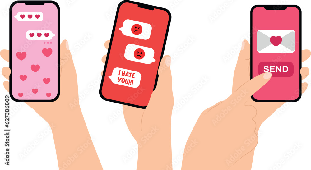 Fototapeta premium Phone messages