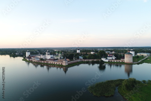 Kirillo-Belozersky monastery on the shore of the lake. Kirillov, Vologda region, Russia 