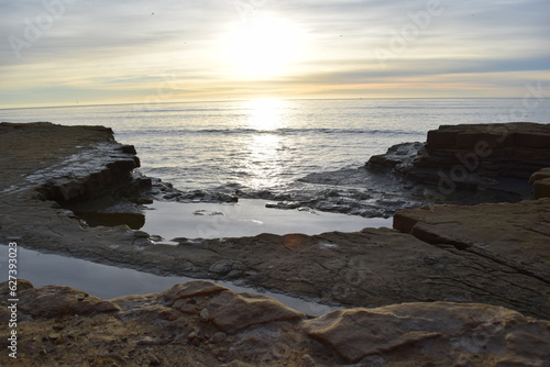 sunset on the beach