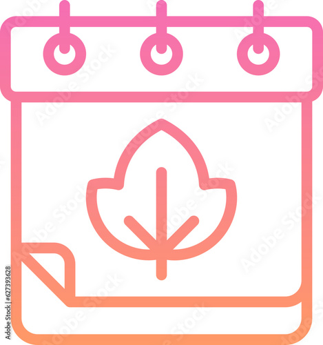 calendar autumn icon