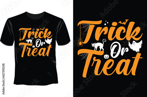 Trick or treat Halloween T Shirt Design