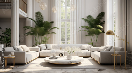 luxurious modern living room © Nazar
