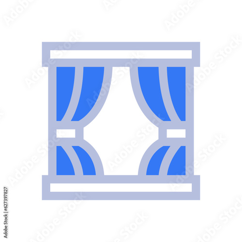 window two tone style icon vector illustrations